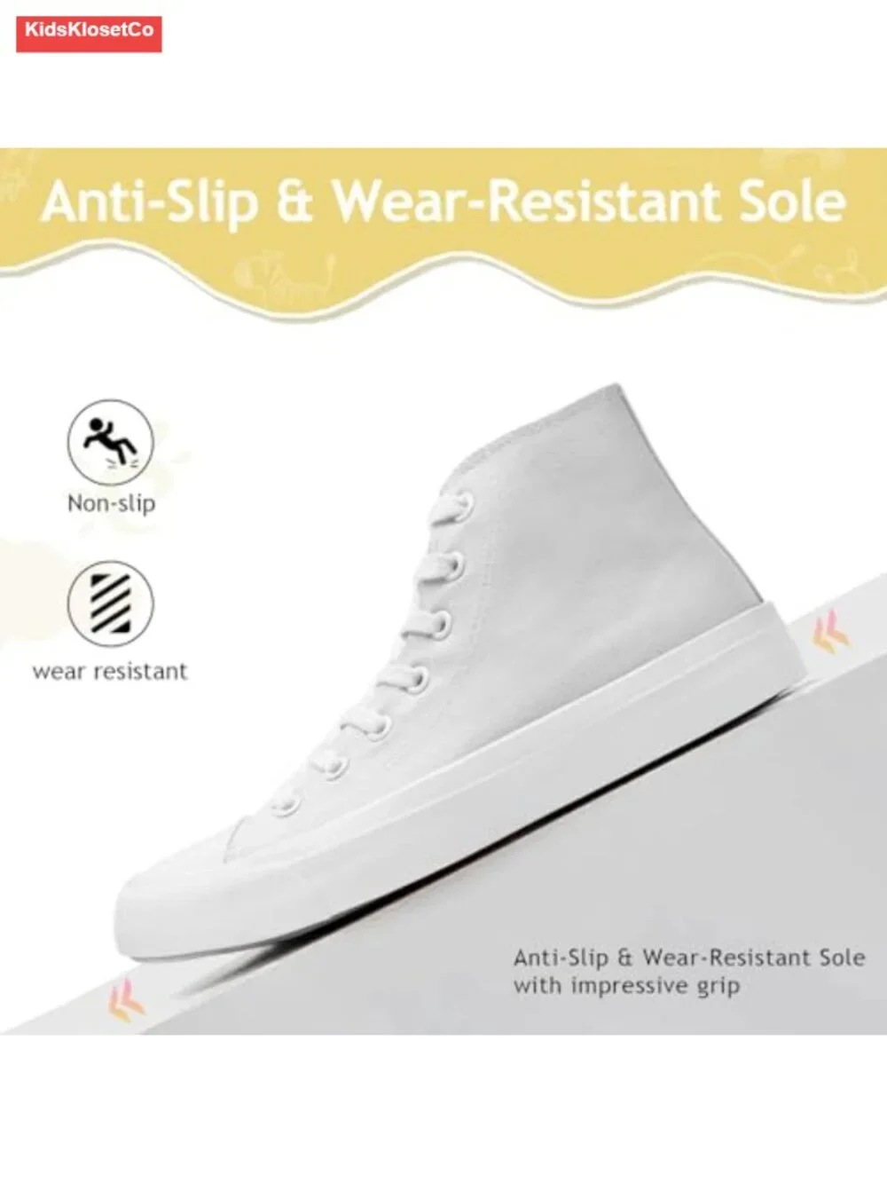 Toddler Canvas Sneakers Boys Girls Adjustable Strap Lace Up Lightweight